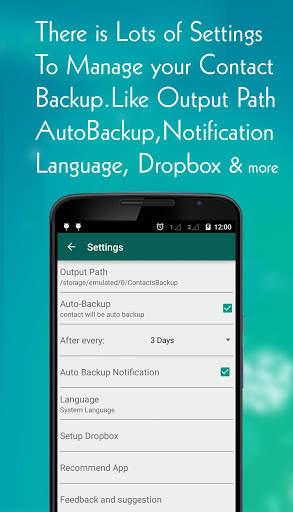 Contact Backup screenshot 6