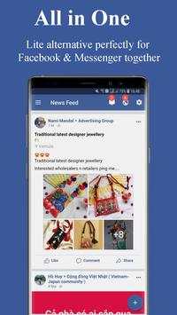 Mini for Facebook Messenger: Friendly & Security screenshot 2
