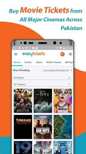 EasyTickets - Buy Movie, Bus & Event Tickets screenshot 4