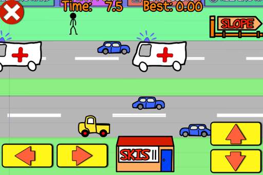 Stick Man Sports Ski Games screenshot 2