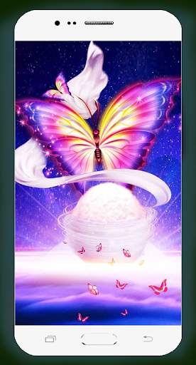 Neon Butterfly Wallpaper screenshot 3