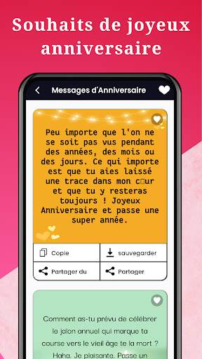 Messages souhaite collection screenshot 2