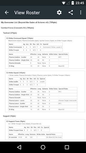 BattleScribe: Build your army list. Fast. screenshot 3