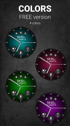 Black Classic Watch Face скриншот 3