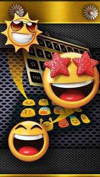 Metal Gold Keyboard screenshot 3