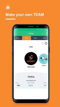 iSporty - Sports Social Media screenshot 3