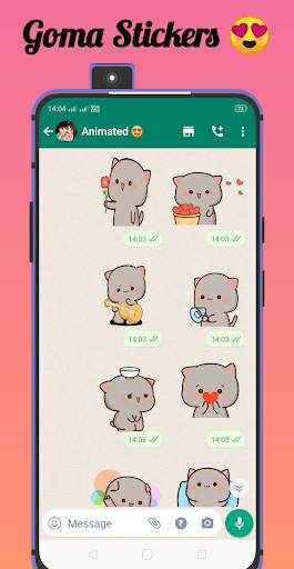 Peach Goma - Animated Stickers 2 تصوير الشاشة