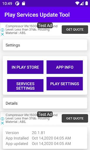 Phone Services Update and Info screenshot 1