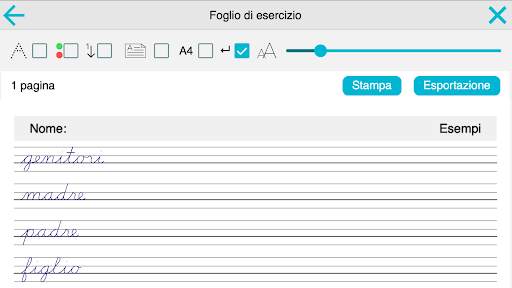 Scrivere in corsivo screenshot 15
