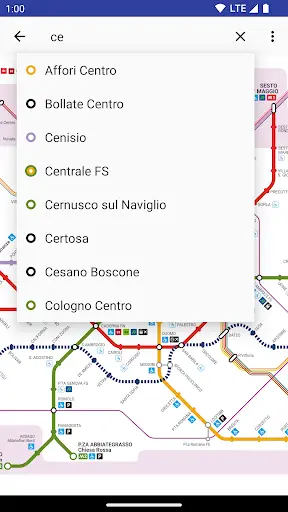Milan Metro screenshot 2