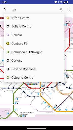 Milan Metro screenshot 2