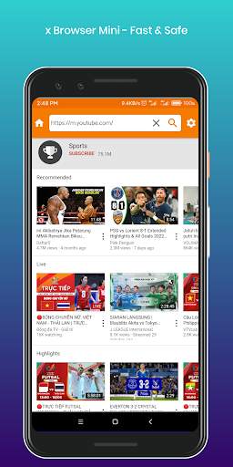 x Browser Mini - Fast & Safe स्क्रीनशॉट 4