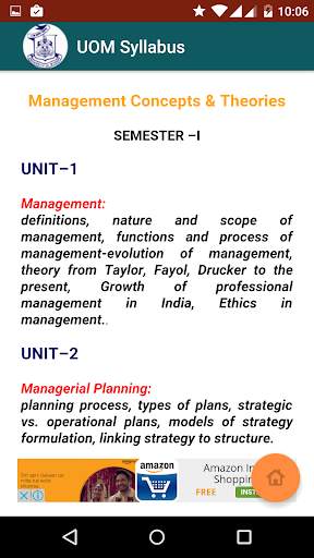 UOM MBA and MCOM Syllabus screenshot 8