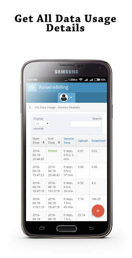 Railwire Broadband Usage screenshot 6