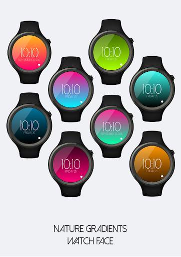 Nature Gradients Watch Face screenshot 1