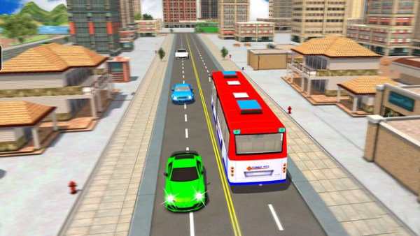 Urban City Bus Driver 3D Game 4 تصوير الشاشة