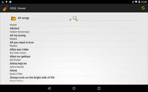 Songbook screenshot 1