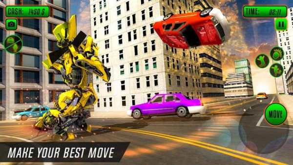 Autobot Car Robot War Transformer Free Game 2018 screenshot 4