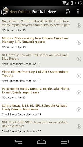 New Orleans Football News screenshot 1