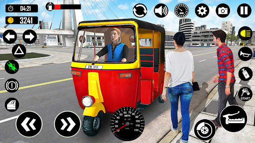Tuk Tuk Rickshaw Games Taxi 3D screenshot 4