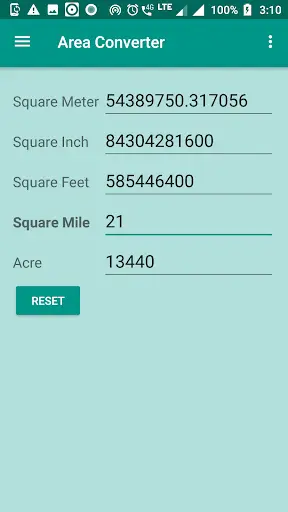 Area Converter screenshot 3