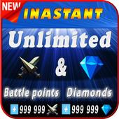 Instant mobile legends Rewards Daily free diamonds icon