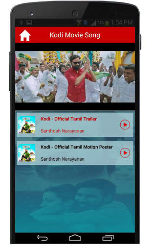 Kodi Tamil Movie Songs screenshot 6