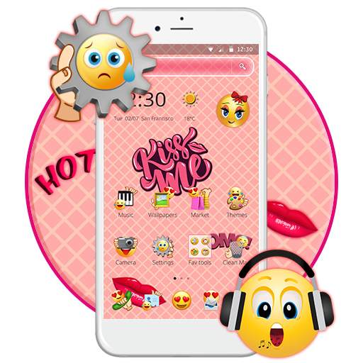 Sweet Emoji Pink Theme 1.1.4
