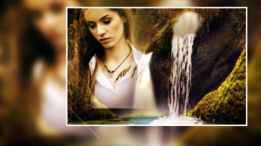 Beautiful Waterfall Photo Frames Greeting Cards screenshot 2