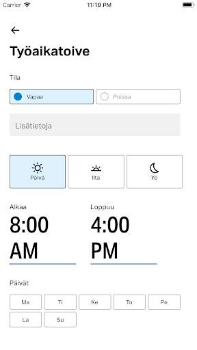 My Work App screenshot 2