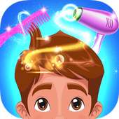 Barber Shop and Fun Hair Salon logo