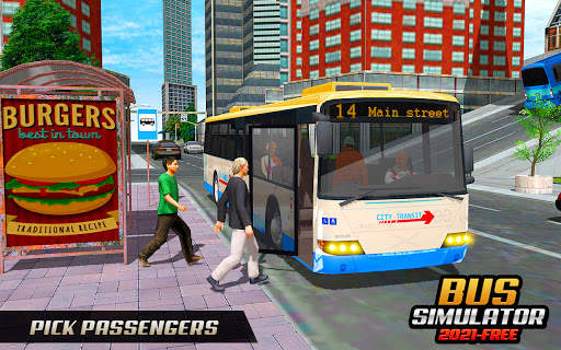 Big City Bus Passenger Transporter: Coach Bus Game screenshot 3