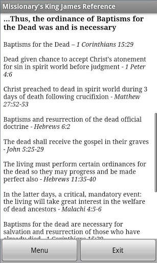 LDS Missionary's KJV Reference screenshot 5