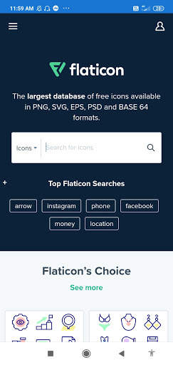 Flaticon screenshot 2