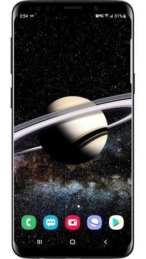 Planet Saturn Parallax 3D Live Wallpaper screenshot 2