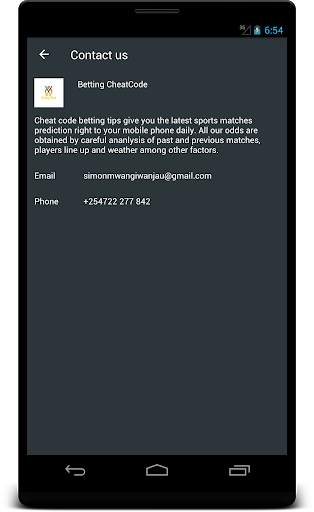 Betting Cheat Code screenshot 4