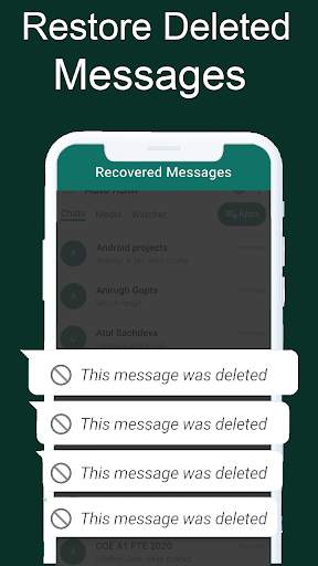 Recover Deleted Messages WA screenshot 1