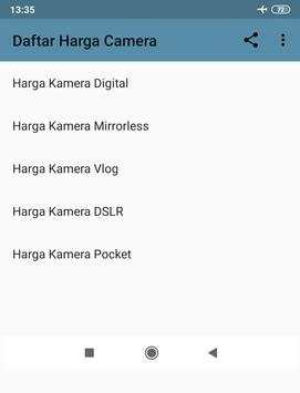 Daftar Harga Camera screenshot 1