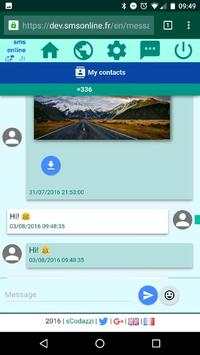 Smsonline: Sms on web browser screenshot 6