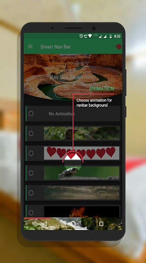 Smart navigation bar - navbar slideshow screenshot 1