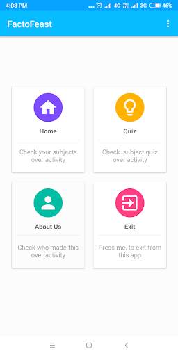 FactoFeast : offline learning app screenshot 1