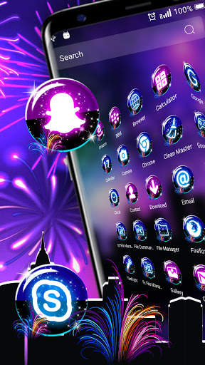New Year Fireworks Theme screenshot 3