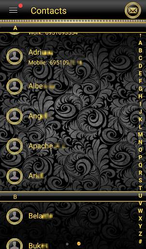THEME FOR GO SMS GOLD DIAMONDS screenshot 3
