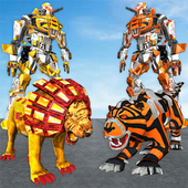 Lion Robot vs Robot Tiger Wars Transform icon