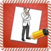How To Draw :Archer Characters on 9Apps