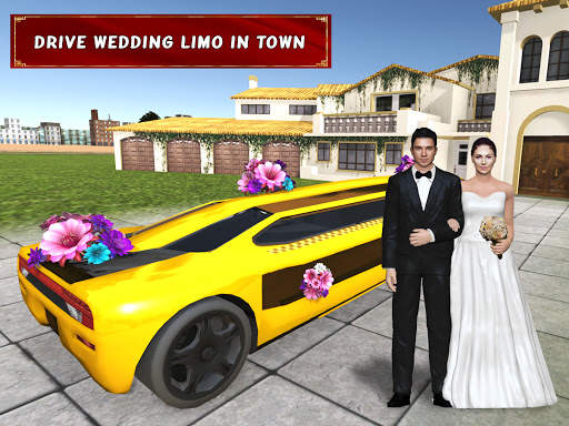 Luxury Wedding Limousine Taxi: 3D Car Driving 2021 screenshot 9