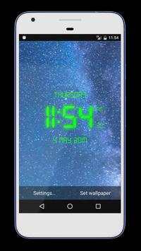 Digital Clock Live Wallpaper 2 تصوير الشاشة