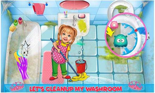 Sweet BabyGirl Princess Palace House Cleaning Game screenshot 2