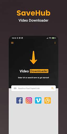 Video Downloader Hub Browser screenshot 1