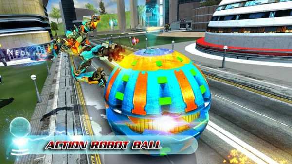 Super Robot Ball attack City Futuristic War screenshot 1